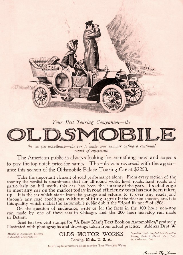 1906 Oldsmobile Auto Advertising